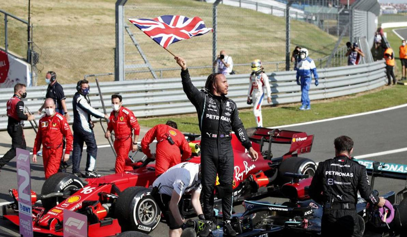 Hamilton takes eighth British win Verstappen in hospital